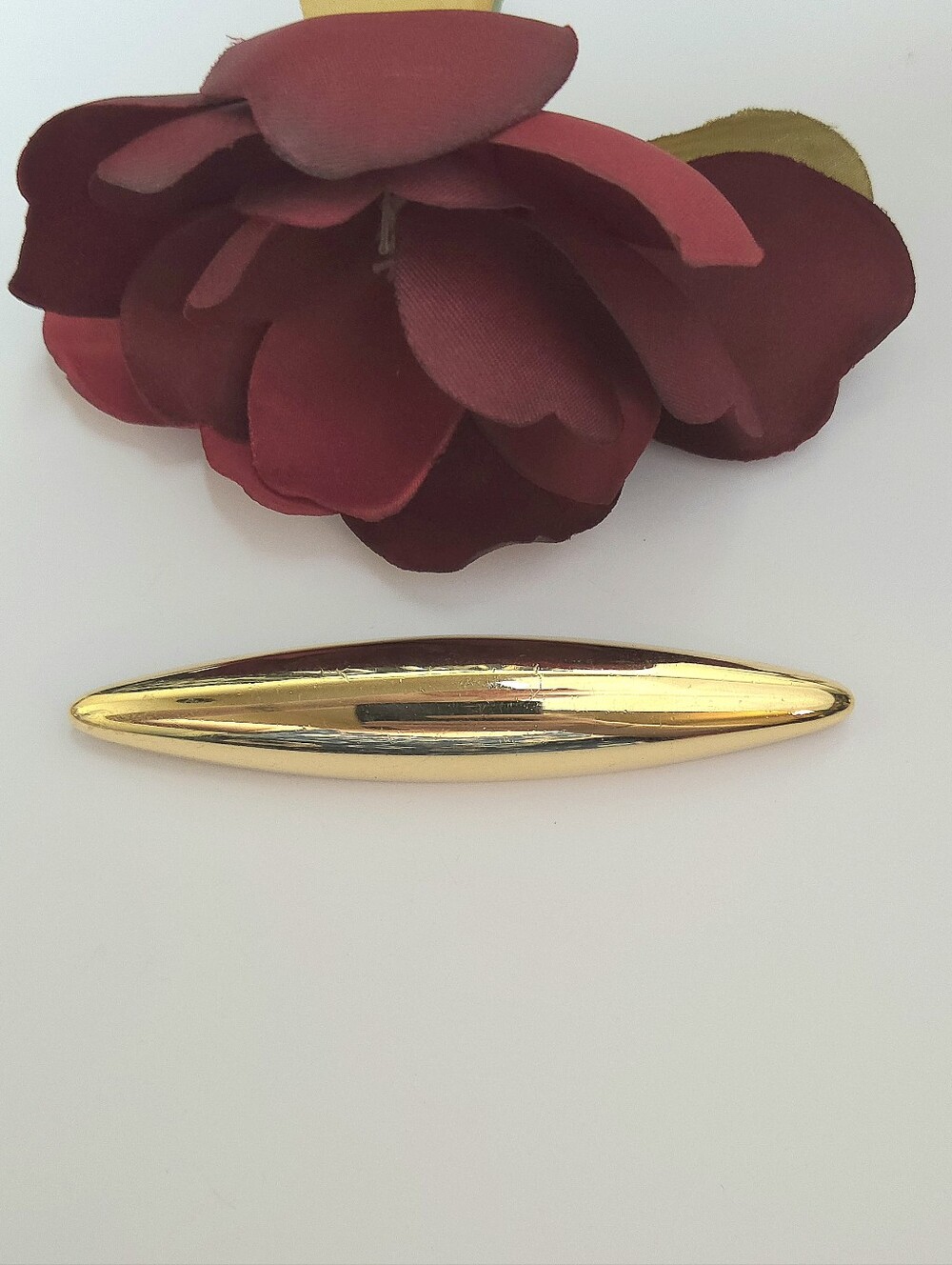 Vintage Monet Gold Tone Rounded Bar Brooch - Picture 2 of 7
